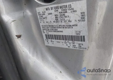 2008 Ford F-250 Fx4/Lariat/Xl/Xlt z USA, uszkodzony, nr VIN 1FTSX21Y08EB45560